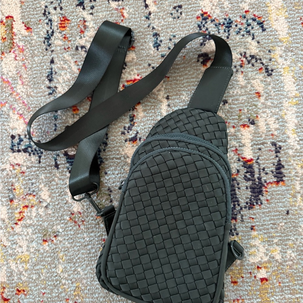Woven Sling Hobo Bag